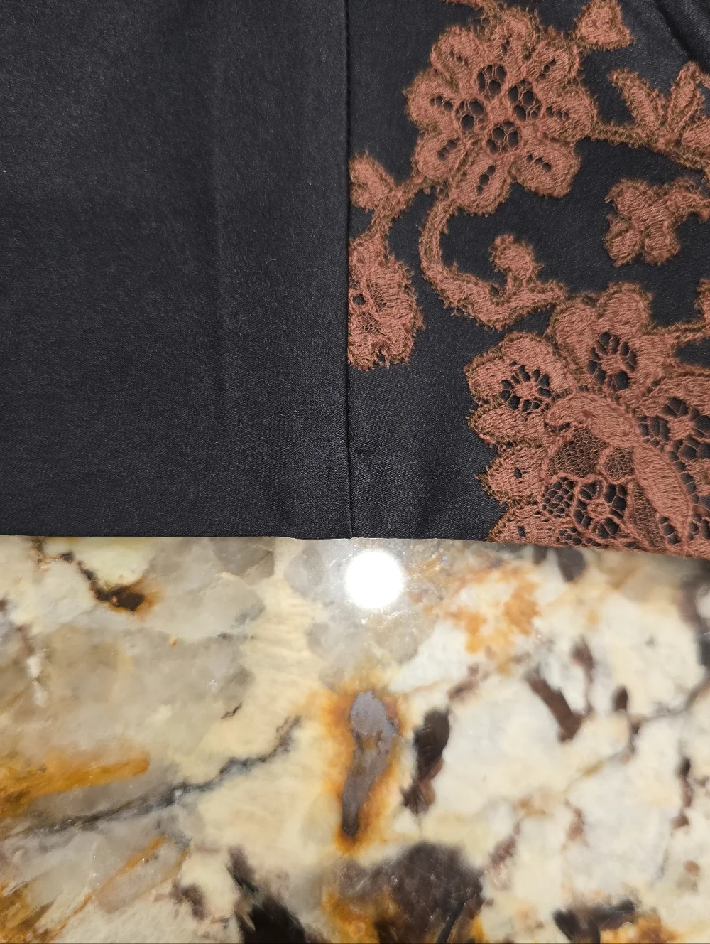 Carine Gilson Lace appliquéd silk blend satin balconette bra Black US34C - Picture 5 of 5